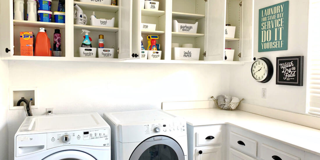 Clean and Organized Laundry Room